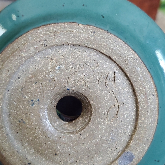 Inspirational pottery candleholder, John 9:5 - Picture 4 of 7